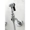 Kingston Brass Duchess Wall Mount Bridge Kitchen Faucet W/Brass Sprayer, Chrome KS1261PKLBS - alternate 3